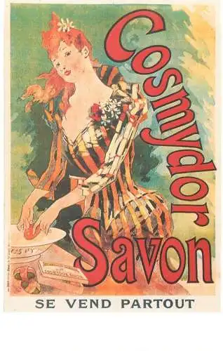 Dalkeith`s classic poster advertising postcard France 1891 Jules Cheret Cosmydor Savon