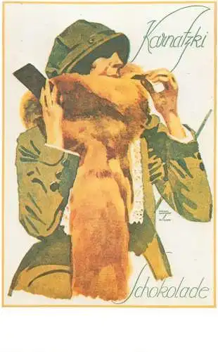 Dalkeith`s classic poster advertising postcard Germany Ludwig Hohlwein Karnatzki Schokolade