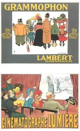 Dalkeith`s classic poster advertising postcard France 1896 Julius Klinger M Auzolle Grammophon Lambert