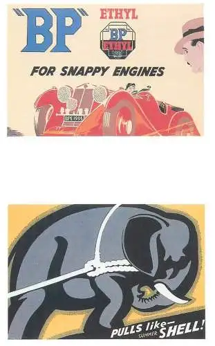 Dalkeith`s classic poster advertising postcard UK 1935 Tom Purvis BP pulls like Shell