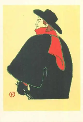 Postcard poster for Aristide Bruant Henri de Toulouse-Lautrec
