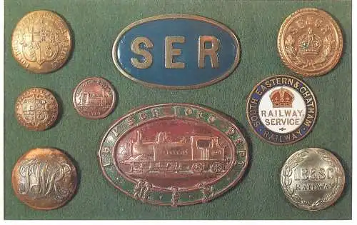 Dalkeith`s classic poster advertising postcard South Eastern Chatham railway medals