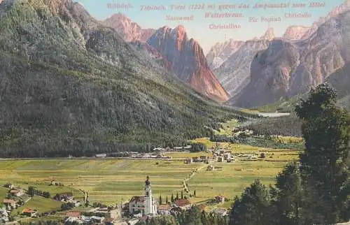 Toblach Tirol gegen das Ampezzotal zum hotel panorama