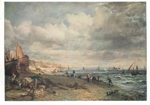 Postcard Brighton Chain Pier John Cosntable painting