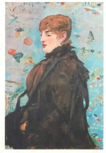 Postcard Der Herbst Mery Edouard Manet Gemalde