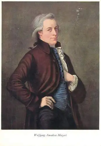 Postcard Wolfgang Amadeus Mozart portrait