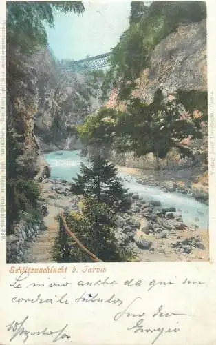 Slizza Schlucht bei Tarvis photochromiekarte ( unstick back )