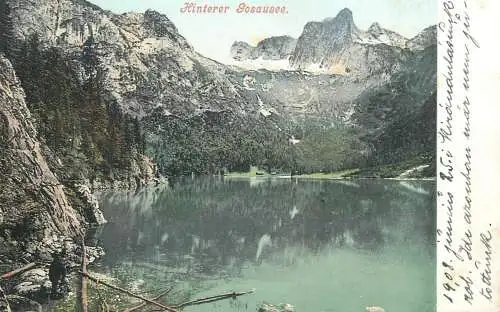 Gosauseen Hinterer Gosausee 1908 AK