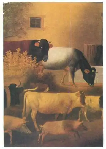 Postcard Die Heimkehr der Herde Johann Michael Neder Gemalde Ausschnitt