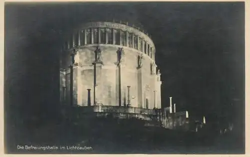 Liberation Hall Befreiungshalle Kelheim by night