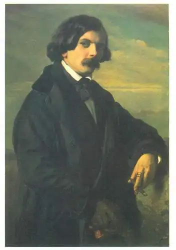 Postcard Der Maler Christian Kohler portrait Carl Ferdinand Sohn Gemalde