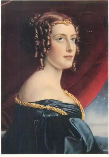 Postcard Lady Jane Ellenborough portrait Joseph Stieler painting