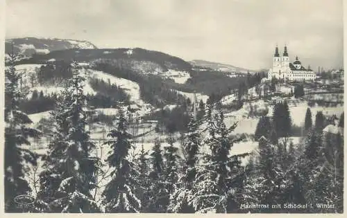 Mariatrost basilika in winter