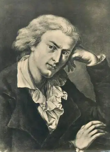Postcard Friedrich Schiller portrait Anton Graff gemalde painting