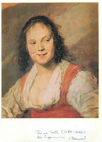 Postcard Die Zigeunerin Frans Hals painting