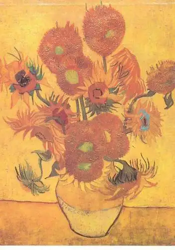 Postcard Sonnenblumen Vincent van Gogh gemalde