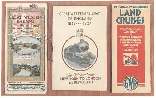 Dalkeith Publishing railway related classic poster postcard fold back Great Western Railway Plymouth