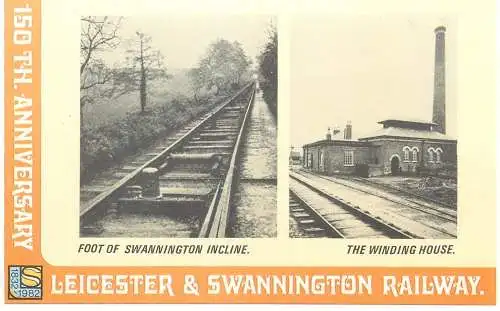Dalkeith Publishing railway related classic poster postcard Leicester Swannington Railway Swannington incline