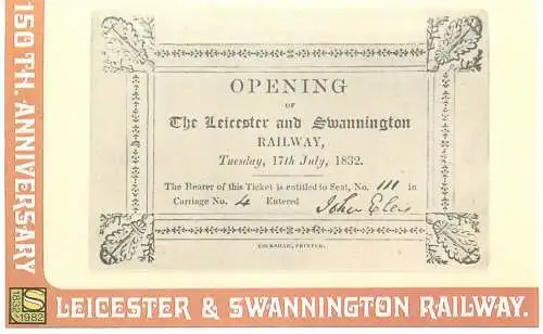 Dalkeith Publishing railway related classic poster postcard Leicester Swannington Railway