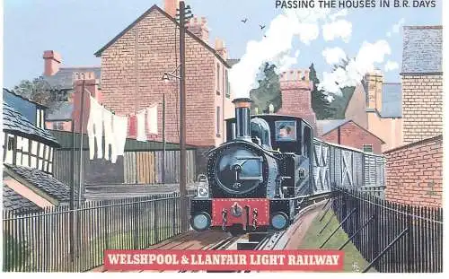 Dalkeith Publishing railway related classic poster postcard Welshpool Llanfair light railway
