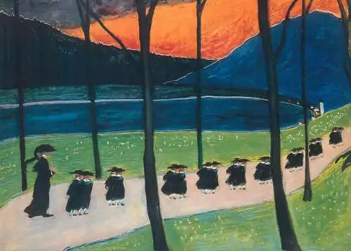 Postcard Autumn Marianne von Werefkin painting