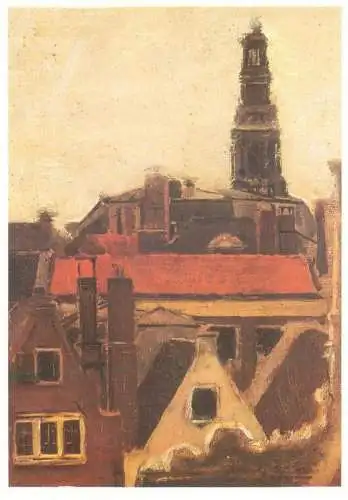 Post card Dacher von Amesterdam Max Liebermann Gemalde