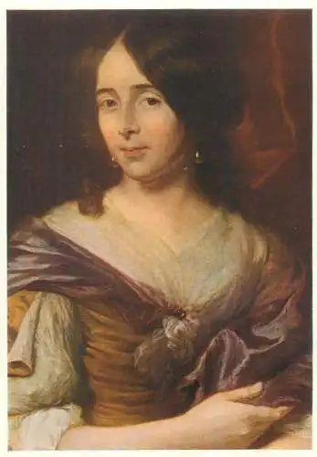 Post card Nicoals Maes painting Portrait of a woman