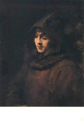 Postcard Titus van Rijn as a monk Rembrandt van Rijn Gemalde
