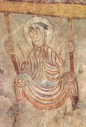 Postcard Pre-Carolingian fresco St Precolo by Naturns