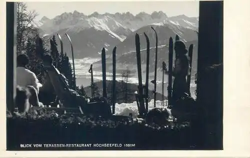 Blick vom terassen restaurant Hochseefeld ski & scenic photo postkarte