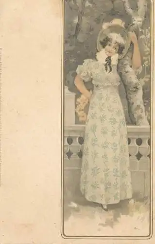 Meissner & Buch (M&B) " Die 4 Jahreszeiten " Kunstler-AK The 4 seasons series 1901