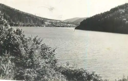 Romania Valiug lacul de acumulare Postcard