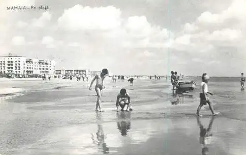 Post card Romania Mamaia littoral types and scenes beach view