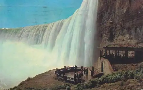 Niagara Falls plaza below Horseshoe falls