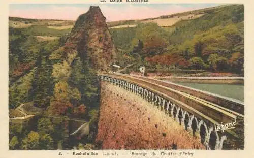 Postcards > Europe > France > [42] Loire > Rochetaillee - Barrage du Gouffre d`Enfer