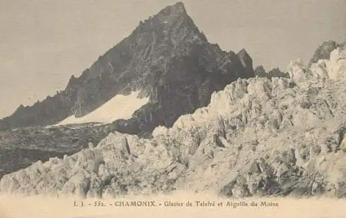 Chamonix-Mont-Blanc glacier de Talefre et Aiguille du Moine