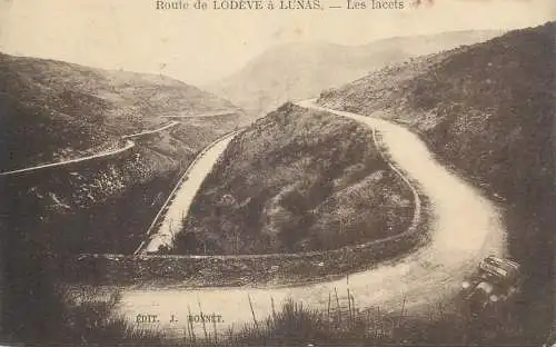 Route de Lodeve a Lunas les lacets