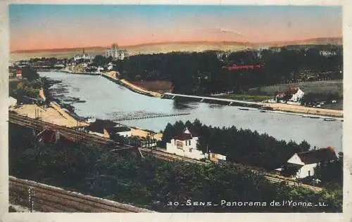 Sens panorama de l`Yonne cpsm