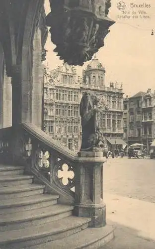 Bruxelles hotel de ville escalier