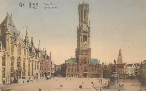 Bruges Brugge groote markt