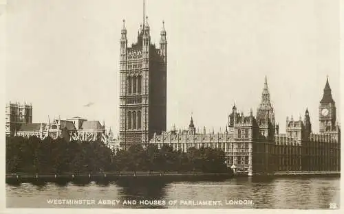 London Westminster Abbey and Houses of Parliament