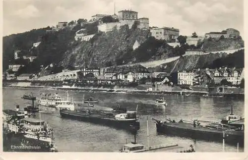 Ehrenbreitstein citadel navigation cargo ships Germany