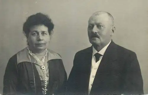 couple picture Postcard real social history