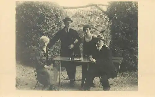 Post card memory family types and scenes group foto real photo social history