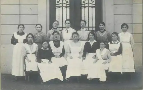 real photo social history memory Post card women group photo typical costumes