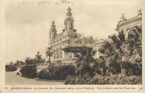 Monaco Monte Carlo casino and the theatre