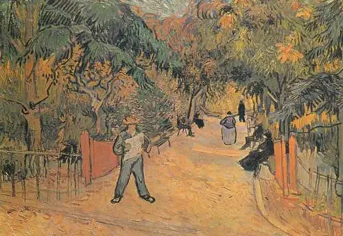 Paintings postcard Vincent Van Gogh Eingang der Offentlichen Garten