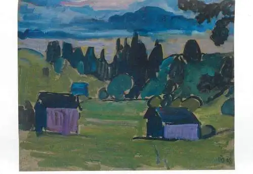 Paintings postcard Gabriele Munter Blick aufs Murnauer Moos