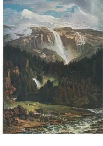 Paintings postcard Joseph Anton Koch Der Schmadribachfall im Lauterbrunner Tal