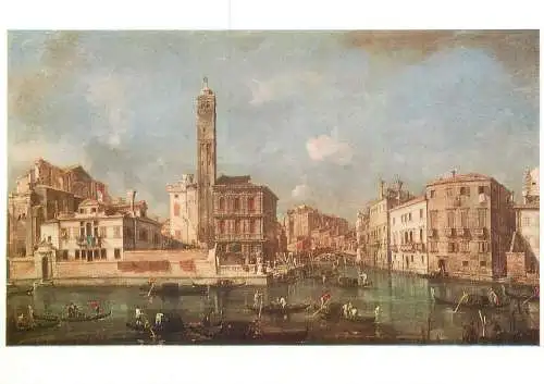 Paintings postcard Francesco Guardi Der Canal Grande bei San Geremia in Venedig